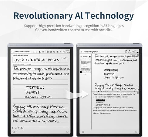 AINOTE Air 2, 8.2-inch AI Note-Taking Tablet Writing Paper Tablets, Digital Notebook with Pen, Voice-to-Text Transcription, Multi-Languages Meeting Minutes Schedule in Kuwait
