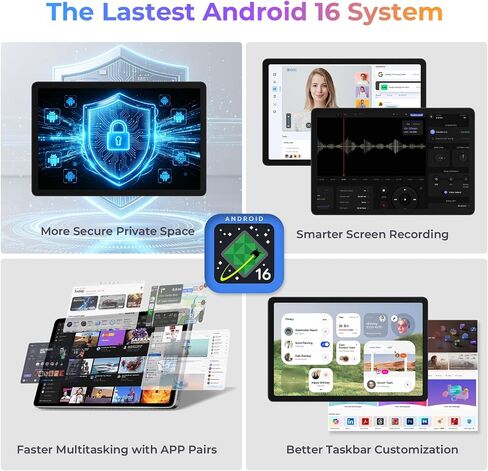 Android Tablet 11 inch, Android 16 with 32GB RAM + 128GB ROM and 8000 mAh in Kuwait