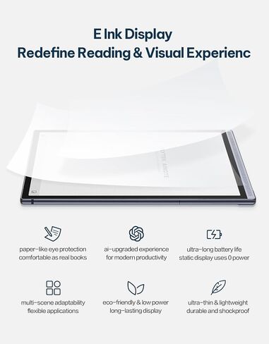 iflytek AINOTE Air 2, 8.2" AI E Ink Tablet, Smart Paper Note-Taking Tablet with Stylus & Adjustable Light, Multi-Language Transcription, Meeting Minutes Schedule Management in Kuwait
