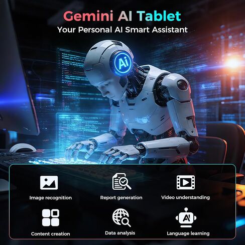 Android 16 tablet 10 inch, Tablet with 26GB+256GB+2TB Expand, Silver Case in Kuwait