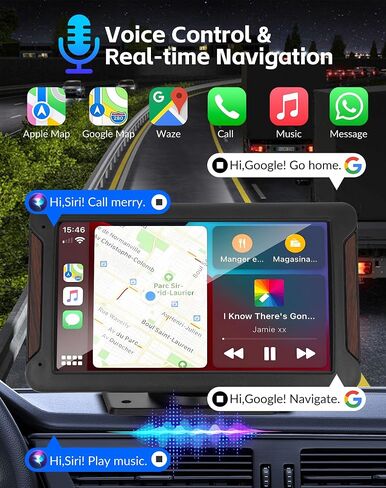 7" Carplay Screen for Car with Wireless Apple Carplay & Android Auto in Kuwait