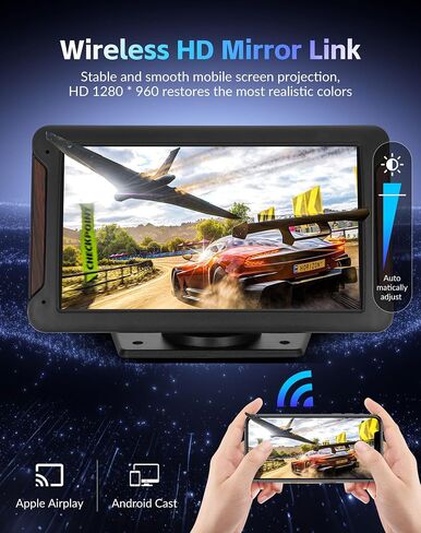 7" Carplay Screen for Car with Wireless Apple Carplay & Android Auto in Kuwait