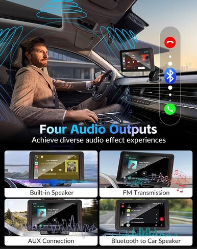 7" Carplay Screen for Car with Wireless Apple Carplay & Android Auto in Kuwait