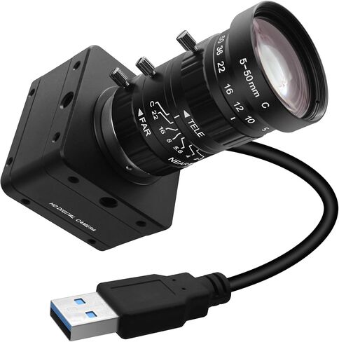 SVPRO 20MP USB 3.0 Camera, 5K Manual Focus UVC Webcam with 5-50mm Zoom Lens in Kuwait