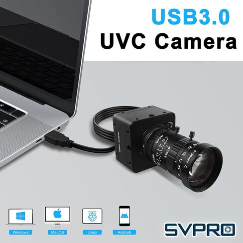 SVPRO 20MP USB 3.0 Camera, 5K Manual Focus UVC Webcam with 5-50mm Zoom Lens in Kuwait