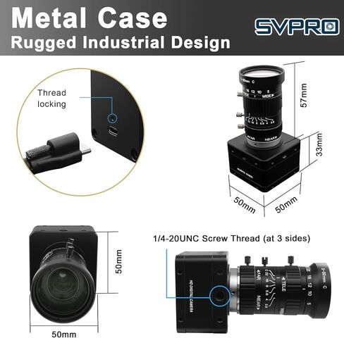 SVPRO 20MP USB 3.0 Camera, 5K Manual Focus UVC Webcam with 5-50mm Zoom Lens in Kuwait