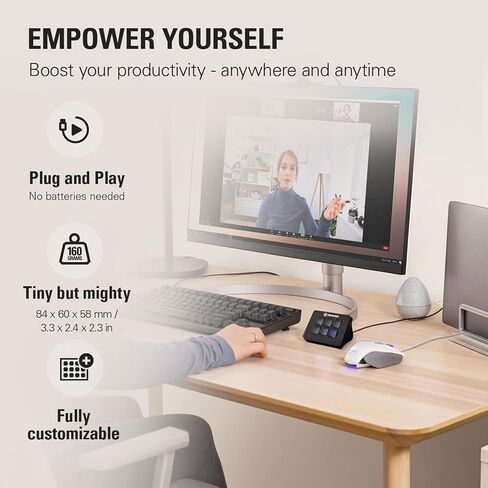Elgato Facecam MK.2 & Elgato Stream Deck Mini – Premium Full HD Webcam for Streaming, Gaming, Video Calls, Recording, Boost Productivity with Seamless Integration, Compatible with Mac and PC in Kuwait