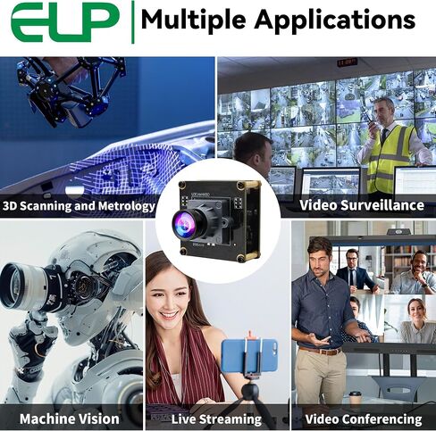 ELP High Speed 4K 60FPS USB Camera Module for Computer, Mini UVC 2160P USB3.0/2.0 Lightburn Cameras for Windows, Linux, Mac, Pi, Wide Angle 90°(H) IMX678 Webcam Board for PC Laptop Jetson Nano in Saudi Arabia