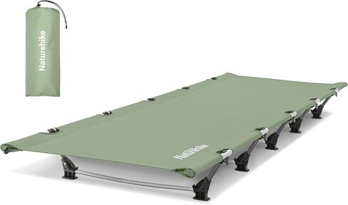 Naturehike GreenWild Camping Cot, Ultralight Folding Backpacking Cot, 60-Second Easy Set-Up, Supports 330lbs, Portable Camping Bed for Adults for Camping Hiking Travel Home in Kuwait