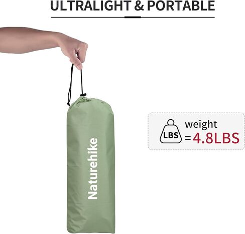 Naturehike GreenWild Camping Cot, Ultralight Folding Backpacking Cot, 60-Second Easy Set-Up, Supports 330lbs, Portable Camping Bed for Adults for Camping Hiking Travel Home in Kuwait