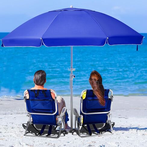 Portable Beach Chair for Adults, 5 Position Backpack Folding Camping Chairs for Outdoor, Beach Chairs with Backpack Straps,Blue in Kuwait