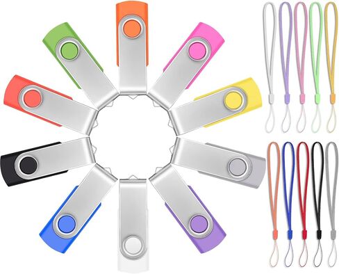 FEBNISCTE 8GB USB 3.0 Flash Drive Bulk 10 Pack Thumb Drives-8 GB USB3.0 in Kuwait