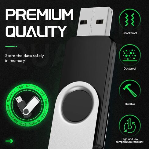 FEBNISCTE 8GB USB 3.0 Flash Drive Bulk 10 Pack Thumb Drives-8 GB USB3.0 in Kuwait