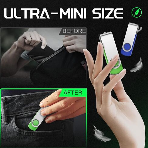 FEBNISCTE 8GB USB 3.0 Flash Drive Bulk 10 Pack Thumb Drives-8 GB USB3.0 in Kuwait