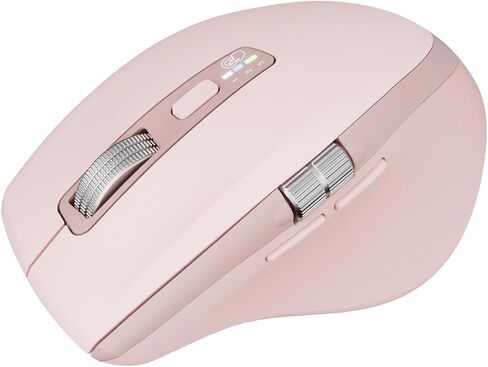 INFINMIND Wireless Side Scroll Mouse with Multi-Device, Ergonomic Computer Mice with Smart Flying Scroll, Quiet Click, 4-Level DPI for Computer, Laptop, iPad, Tablet, MacBook (Grey) in Saudi Arabia