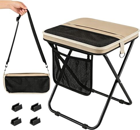 16" Foldable Backpack Stool, Portable Folding Stool for Adults in Kuwait