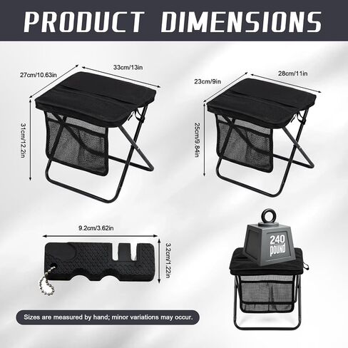 Folding Backpack Stool 2 Pack,240 lb Capacity,Camping&Fishing in Kuwait