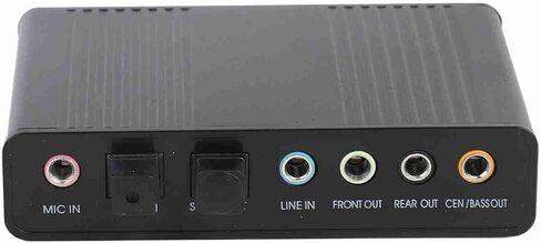 6 Channel Hot Swap External USB Digital Sound Card Adapter for Gaming Streaming in Kuwait