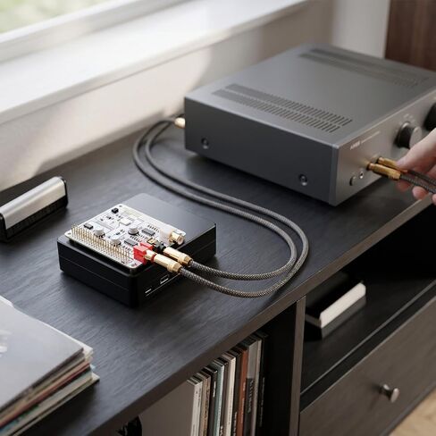 Dpofirs High Fidelity DAC HAT, 192kHz 24Bit Dual Decoding Sound Card Expansion Board with I2S Bus for RPI 4B 3B + 3B 2B Zero W in Kuwait