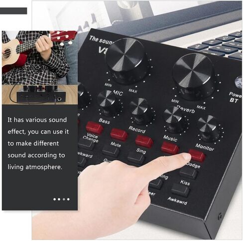 Broadcasting Sound Card Set with 800 Capacitor Microphone Metal in Kuwait