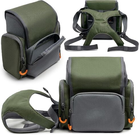 Binocular Harness Chest Pack w/Rangefinder Pouch &Rain Cover for in Kuwait