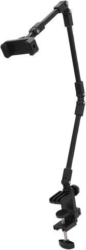 Desk Mount Phone Stand, Adjustable Arm Clamp Phone Holder, Flexible Height Mount for Recording Live Streaming Video, Stable Aluminum Alloy ABS Support for 4-7.1 Inch in Kuwait