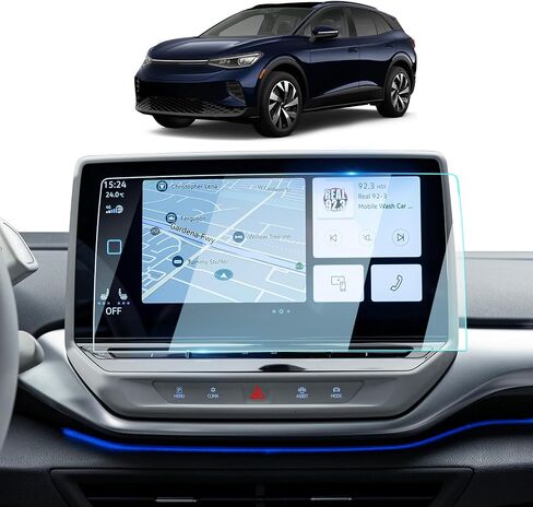 BIXUAN 2023 ID.4 Screen Protector For 2021-2023 Volkswagen ID.4 (Standard/S/S Plus/Pro S) 12Inch Touchscreen 2023 ID.4 Accessories 9H Tempered Glass [NO Fingerprint&Scratches] in Kuwait