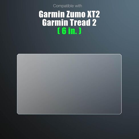 Anti-Glare Tempered Glass Screen Protector for Garmin Zumo XT2 Motorcycle GPS Navigator, Tread 2 Powersport GPS 6-Inch Display 9H+ Hardness with Aluminum Reinforcement [2 Pack] (Matte) in Kuwait