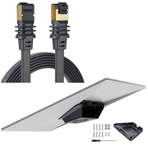 32.8FT Starlink Flat Gen 3/Mini Cable Starlink Flat Hidden Power Ethenet Cable, Starlink Gen 3 Mount Mobility, Starlink Accessories Semi-Permanent in Kuwait