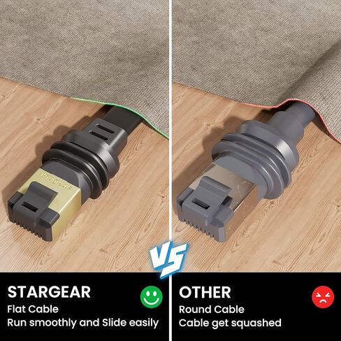 32.8FT Starlink Flat Gen 3/Mini Cable Starlink Flat Hidden Power Ethenet Cable, Starlink Gen 3 Mount Mobility, Starlink Accessories Semi-Permanent in Kuwait