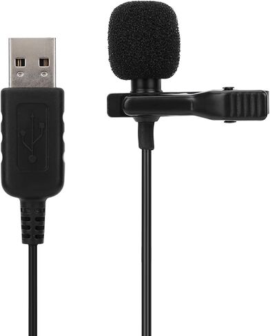 Zopsc USB Clip on Microphone, Omnidirectional Mini Condenser Mic for PC in Saudi Arabia