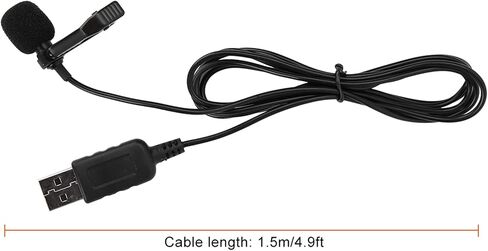 Zopsc USB Clip on Microphone, Omnidirectional Mini Condenser Mic for PC in Saudi Arabia