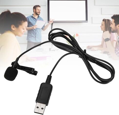 Zopsc USB Clip on Microphone, Omnidirectional Mini Condenser Mic for PC in Saudi Arabia