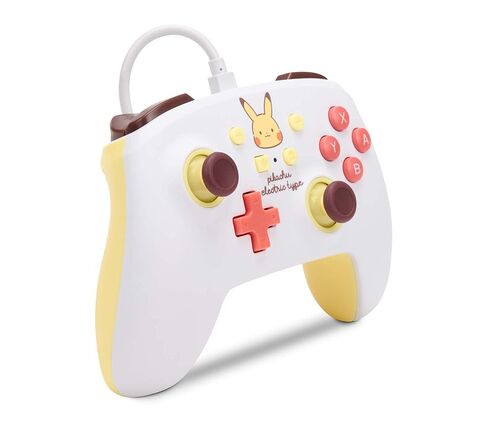 PowerA Enhanced Wired Controller for Nintendo Switch - Pikachu Electric Type, Nintendo Switch - OLED Model, Gamepad, Game controller, Wired controller, Officially licensed in Kuwait