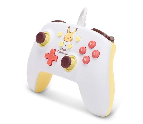PowerA Enhanced Wired Controller for Nintendo Switch - Pikachu Electric Type, Nintendo Switch - OLED Model, Gamepad, Game controller, Wired controller, Officially licensed in Kuwait