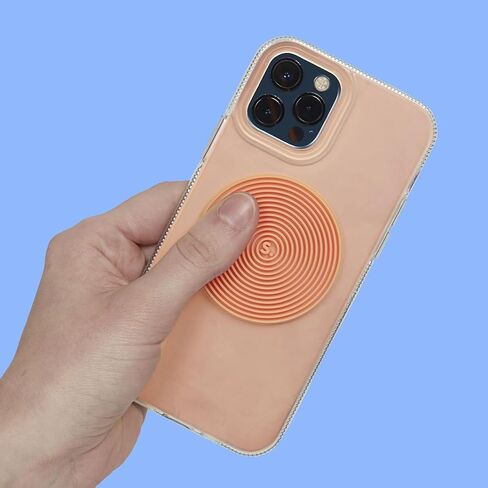 SPEKS Slabs Circle Groove Orange Textured Silicone Sensory Fidget Sticker in Kuwait