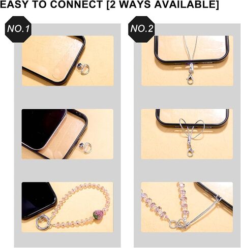 Star Phone Charm Cute Glass Crystal Beads Cell Phone Lanyard Wrist Strap for Camera Bag Keychain Wallet Pendants Decor in Kuwait