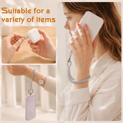 3PCS Bling Rhinestone Phone Wrist Strap for Women with Full Diamond in Kuwait