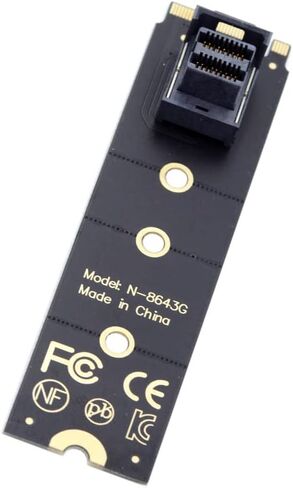 cablecc U.2 Kit SFF-8639 NVME PCIe4.0 SSD Adapter 22x80mm for Mainboard SSD 750 p3600 p3700 M.2 SFF-8643 Mini SAS HD in Kuwait