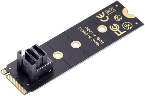cablecc U.2 Kit SFF-8639 NVME PCIe4.0 SSD Adapter 22x80mm for Mainboard SSD 750 p3600 p3700 M.2 SFF-8643 Mini SAS HD in Kuwait