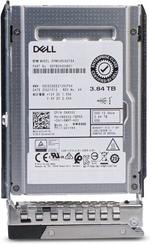 Dell 3.84TB SAS 12Gb/s TLC 2.5in Enterprise PowerEdge Read-Intensive SSD for: R660, R760, R860, R960, R6615, R6625, R7615, R7625, R360, R560 0N85XX G16 (Renewed) in Kuwait