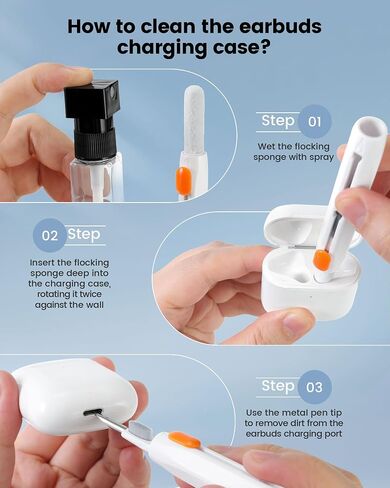 20-in-1 AirPod Cleaning Kit Pro 4 3 2 1 Cleaner Tool for Earbud Phone in Kuwait