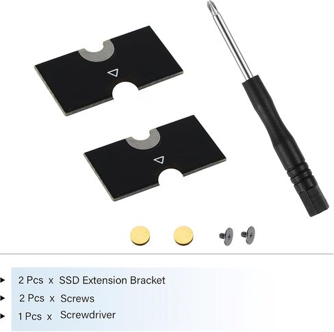 M.2 2230 to 2242 SSD Length Extend Adapter Kit, Black, Pack of 2 in Kuwait