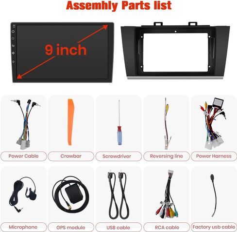 AWESAFE Car Stereo for Subaru Outback Legacy 2015 2016 2017 2018 2GB+64GB in Kuwait