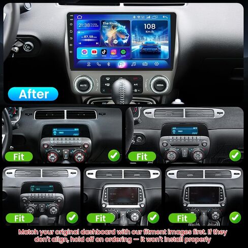 4 Core+64GB Car Radio Stereo for Chevrolet Chevy Camaro 2010 2011 2012 2013 2014 2015 Upgrade 9inch Touchscreen Support 5G WiFi Bluetooth 5.0 GPS SWC Wireless CarPlay Android Auto in Kuwait