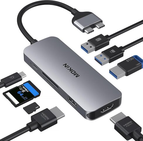 MOKiN Docking Station for MacBook ProAir,USB C Docking Station Dual Monitor in Kuwait