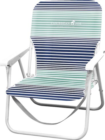 Caribbean Joe Folding Beach Chair, 1 Position Lightweight and Portable Foldable Outdoor Camping Chair with Carry Strap, Horizon Stripe in Saudi Arabia