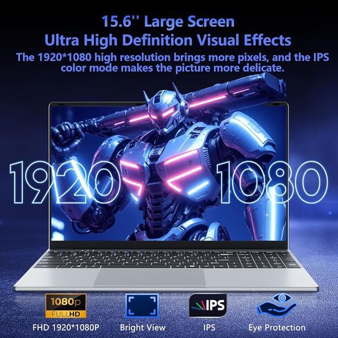 15.6 inch Laptop with Core M3-6Y30 Processor Laptop Computer 8GB RAM 256GB SSD, 180°Open Lap Top, FHD 1920*1080, WiFi5, BT4.2, USB3.0, Mini HDMI, Win 11 Pro Laptop for Business Office Student in Saudi Arabia