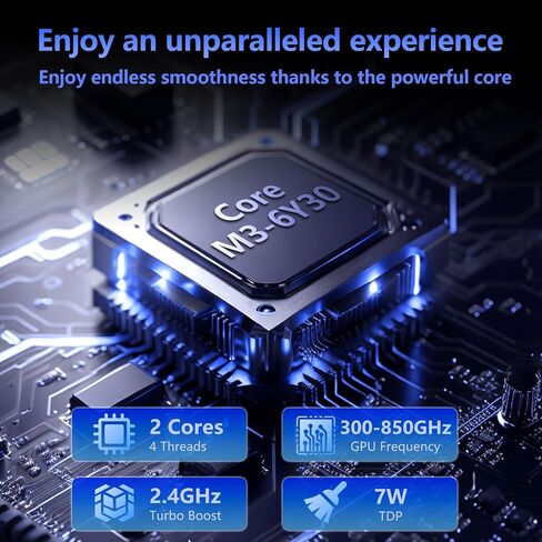 15.6 inch Laptop with Core M3-6Y30 Processor Laptop Computer 8GB RAM 256GB SSD, 180°Open Lap Top, FHD 1920*1080, WiFi5, BT4.2, USB3.0, Mini HDMI, Win 11 Pro Laptop for Business Office Student in Saudi Arabia