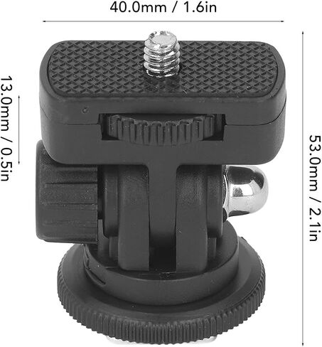 CHICIRIS Hot Shoe Adapter with 1/4in Screw Hole, 180 Degree Tilt, Non in Kuwait